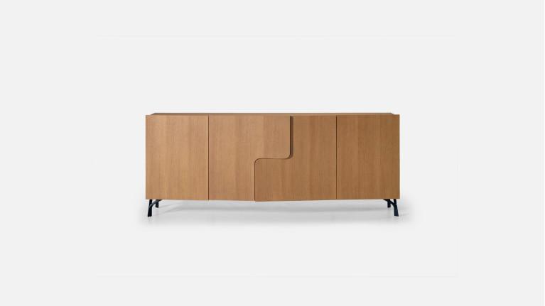Buffet 4 portes JADE design élégant et rangement généreux