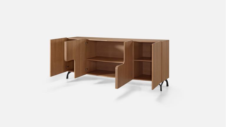 Buffet 4 portes JADE design élégant et rangement généreux