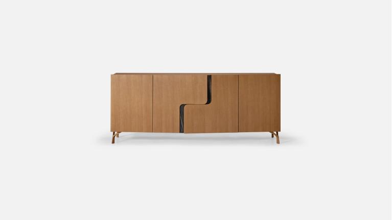 Buffet 4 portes JADE design élégant et rangement généreux