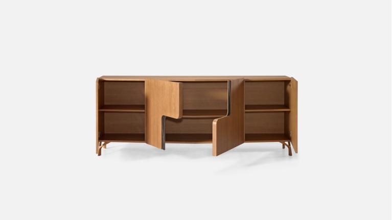 Buffet 4 portes JADE design élégant et rangement généreux