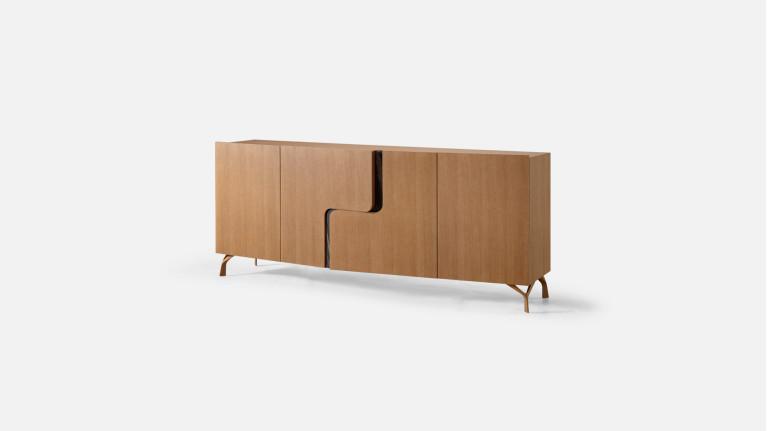 Buffet 4 portes JADE design élégant et rangement généreux
