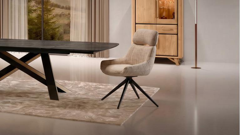 Chaise pivotante 360° CHAPO – Assise enveloppante, retour auto