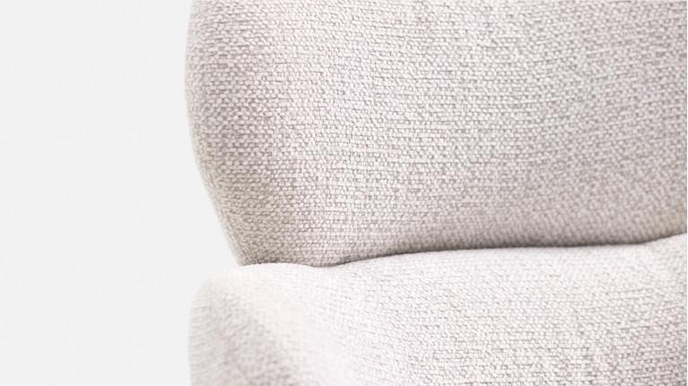 Fauteuil de salle à manger CALINE, pivotant, tissu bouclette