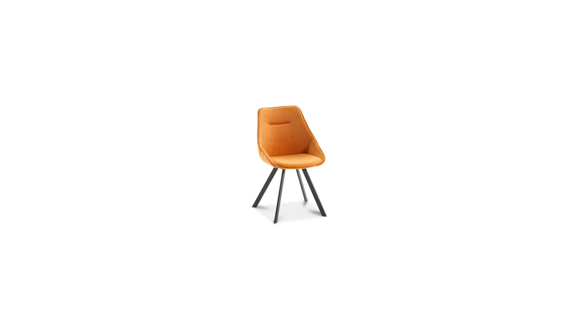 Chaise BILBAO - A la fois confortable et raffinée, la chaise en tissu orange BILBAO existe dans une multitude de coloris.