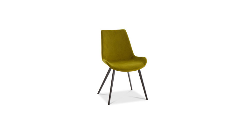 Chaise en tissu MALAGA - Un design classique et épuré pour cette chaise disponible dans plusieurs couleurs.