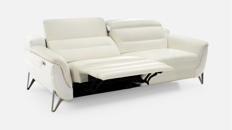Canapé relaxation électrique 3 places cuir ZENITH | Un relax design
