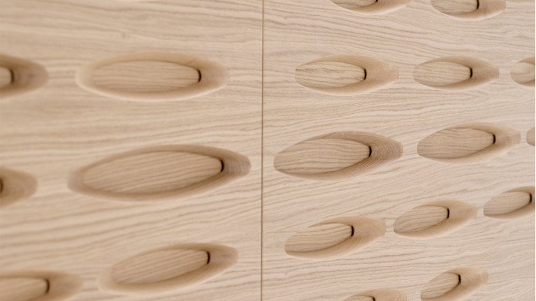 Buffet OROS 2 portes coulissantes | Design sculptural et lumineux