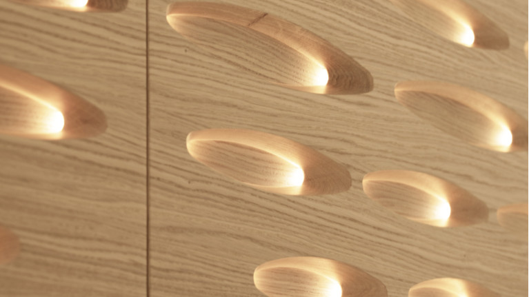 Buffet OROS 2 portes coulissantes | Design sculptural et lumineux