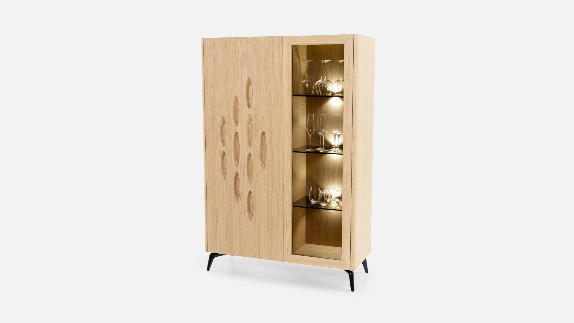 Vitrine OROS | Éclairage élégant et rangement raffiné