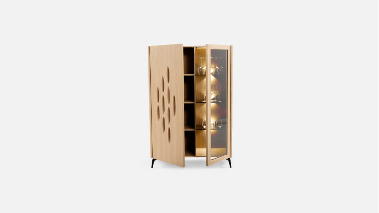 Vitrine OROS | Éclairage élégant et rangement raffiné