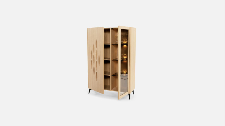 Vitrine OROS | Éclairage élégant et rangement raffiné
