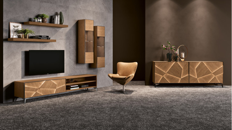 Meuble TV 2 portes ECLIPSE | Meuble design pour sublimer votre salon