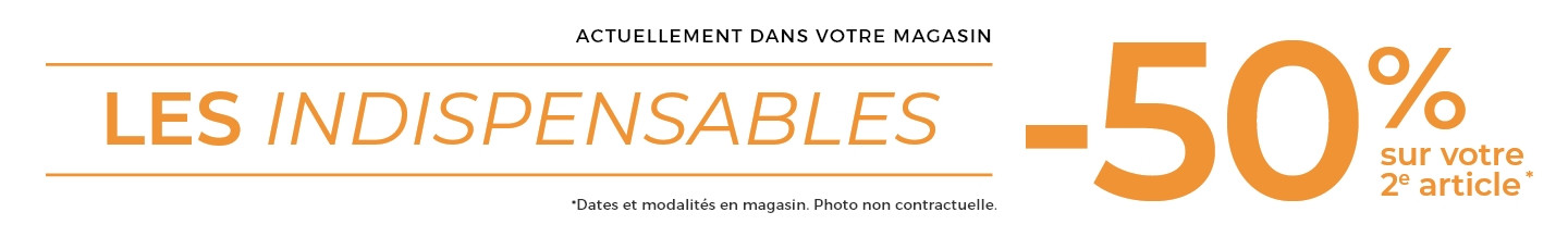 En ce moment, le 2ème article est à moitié prix dans votre magasin Mobilier de France BOURGES