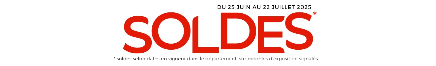 C’est le moment de se faire plaisir ! Des centaines de modèles soldés* vous attendent dans nos magasins