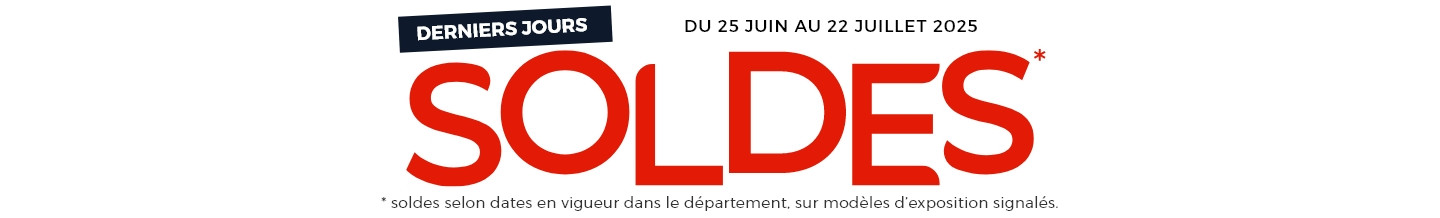 C’est le moment de se faire plaisir ! Des centaines de modèles soldés* vous attendent dans nos magasins