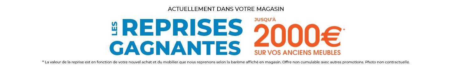 Mobilier de France Aurillac reprend vos anciens meubles et canapés jusqu’à 2000€