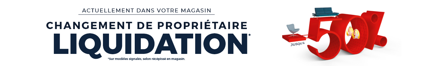 Liquidation avant changement de propriétaire - Profitez de prix exceptionnels dans votre magasin Mobilier de France ROANNE