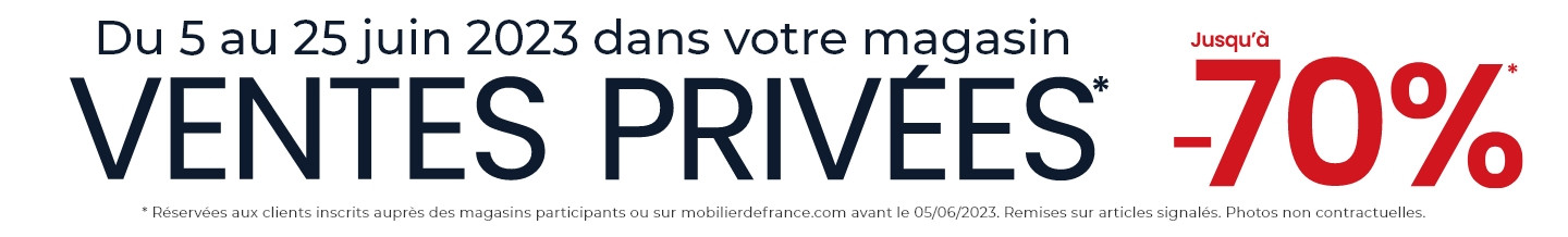 Profitez des offres incroyables sur nos canapés, meubles et décoration dans votre magasin Mobilier de France