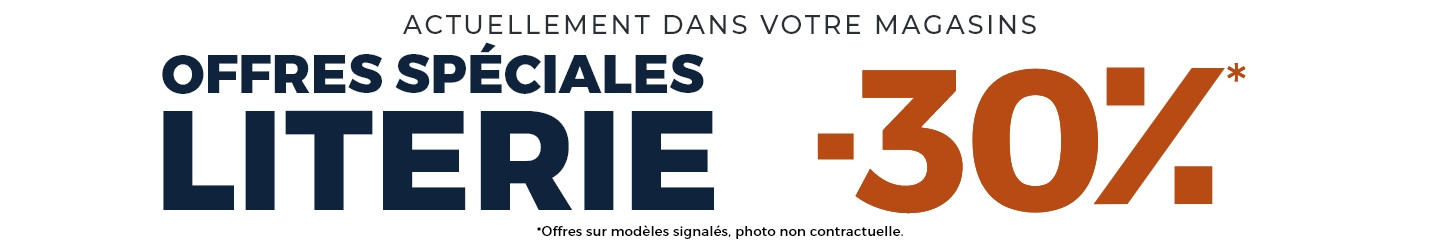 En ce moment, la literie est à -30% dans votre magasin Mobilier de France Vichy
