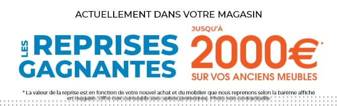 Mobilier de France reprend vos anciens meubles et canapés jusqu’à 2000€. Profitez-en vite !
