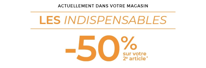 En ce moment, le 2ème article est à moitié prix dans votre magasin Mobilier de France BOURGES