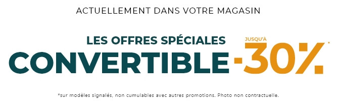 Le style d’un grand canapé + le confort d’un vrai lit ! Jusqu’à -30% sur les Convertibles chez MOBILIER DE FRANCE BASTIA