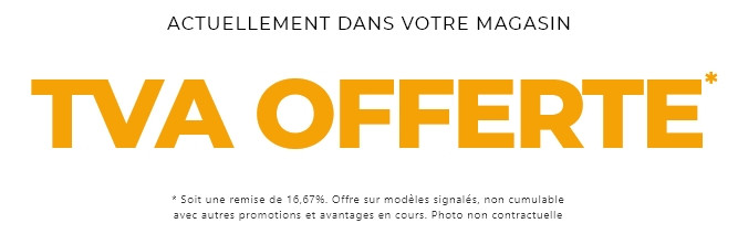 En ce moment votre magasin Mobilier de France Angers vous offre la TVA sur de nombreux canapés et meubles