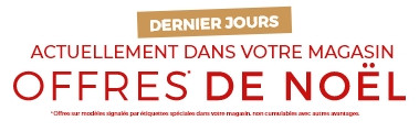 Profitez des derniers jours des Offres de Noël dans votre magasin Mobilier de France.