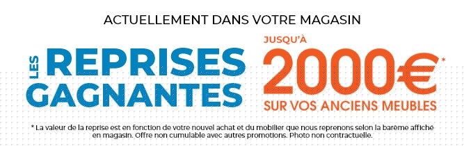 Mobilier de France Aurillac reprend vos anciens meubles et canapés jusqu’à 2000€