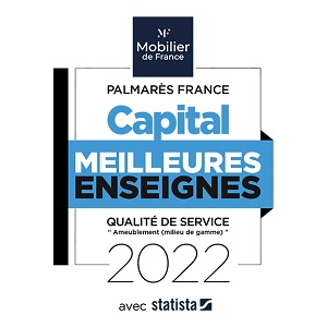 Mobilier de France entre au classement Capital 2022 - Catégorie ameublement milieu de gamme