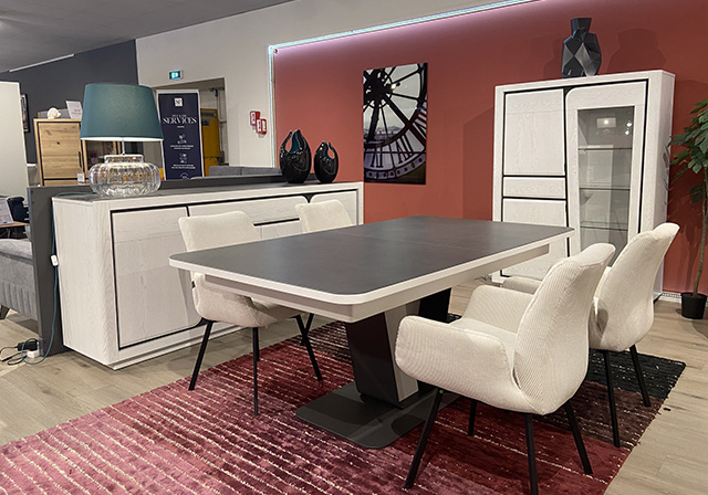 Salon et salle à manger robuste en bois haut de gamme dans votre magasin au Mans